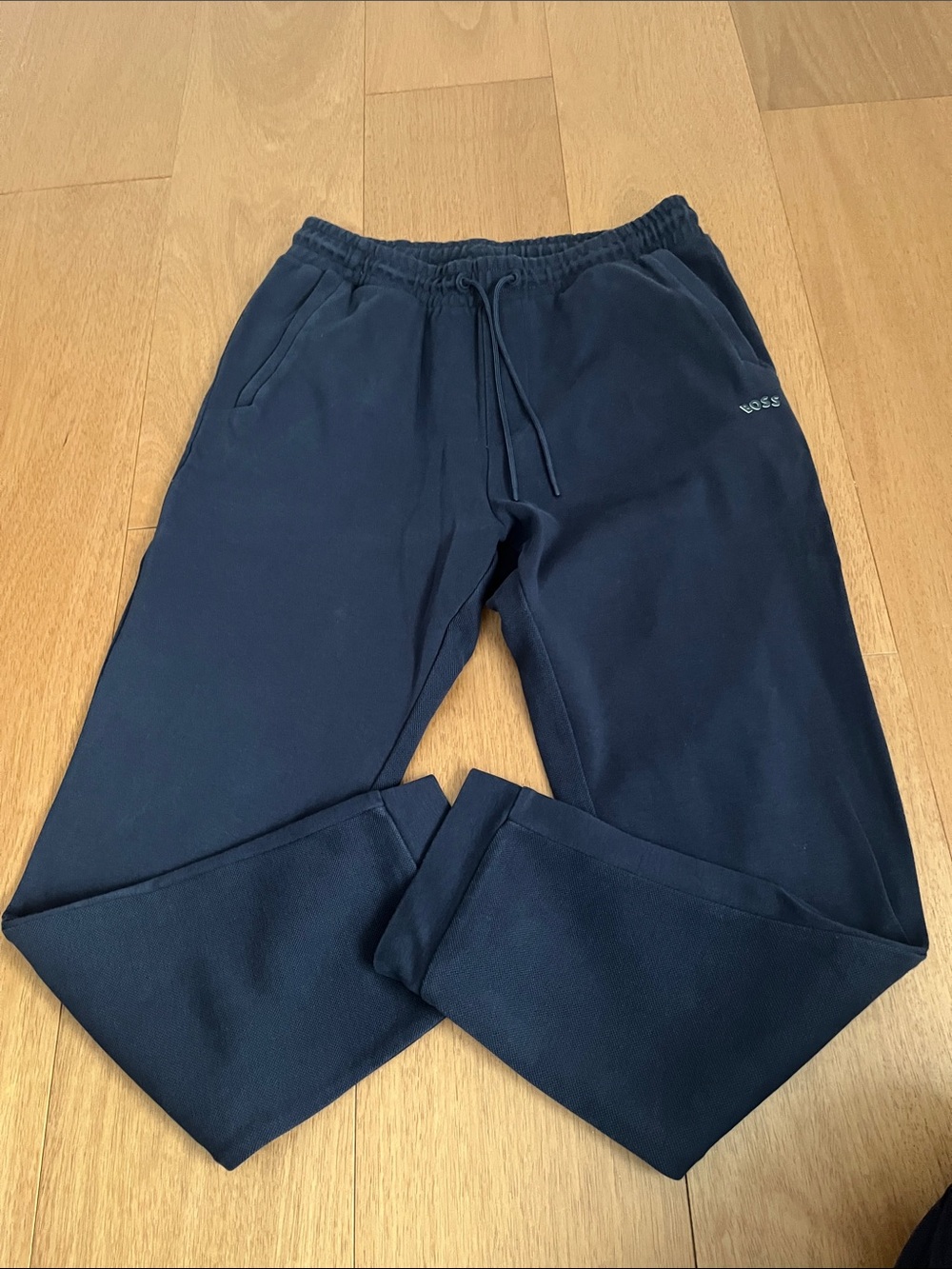 Boss Men's Dark Navy Drawstring Joggers